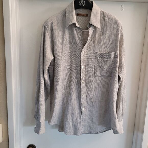 Donna Karan Signature Gold Label Men’s Dress Shirt. 15 1/2- 34/35 Color is Straw - Picture 4 of 6